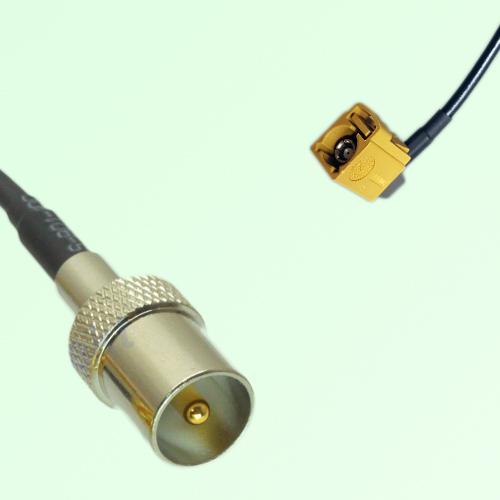 FAKRA SMB K 1027 curry Female Jack RA to DVB-T TV Male Plug Cable FAKRA SMB K 1027 curry Female Jack RA to DVB-T TV Male Plug Cable