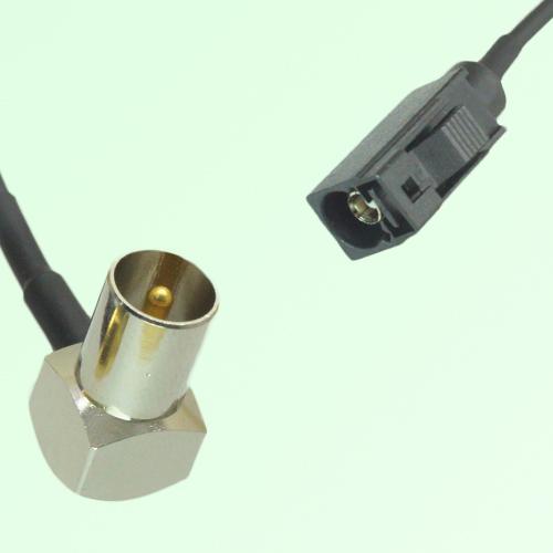 FAKRA SMB A 9005 black Female Jack to DVB-T TV Male Plug RA Cable FAKRA SMB A 9005 black Female Jack to DVB-T TV Male Plug RA Cable