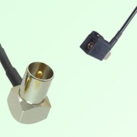 FAKRA SMB A 9005 black Female Jack RA to DVB-T TV Male Plug RA Cable