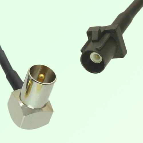 FAKRA SMB A 9005 black Male Plug to DVB-T TV Male Plug RA Cable FAKRA SMB A 9005 black Male Plug to DVB-T TV Male Plug RA Cable