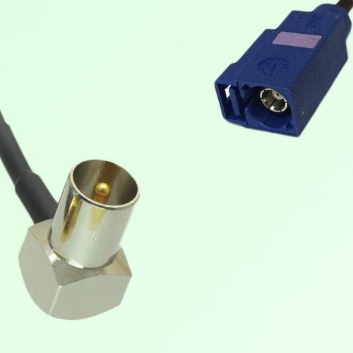 FAKRA SMB C 5005 blue Female Jack to DVB-T TV Male Plug RA Cable FAKRA SMB C 5005 blue Female Jack to DVB-T TV Male Plug RA Cable