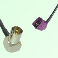 FAKRA SMB D 4004 bordeaux Female RA to DVB-T TV Male RA Cable FAKRA SMB D 4004 bordeaux Female RA to DVB-T TV Male RA Cable