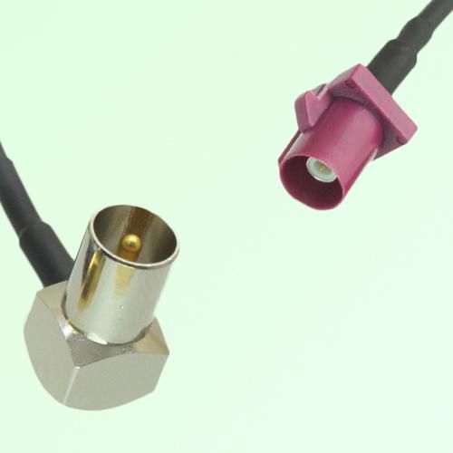 FAKRA SMB D 4004 bordeaux Male Plug to DVB-T TV Male Plug RA Cable FAKRA SMB D 4004 bordeaux Male Plug to DVB-T TV Male Plug RA Cable