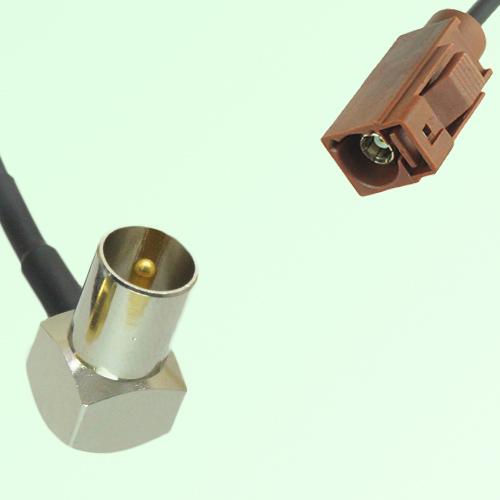 FAKRA SMB F 8011 brown Female Jack to DVB-T TV Male Plug RA Cable FAKRA SMB F 8011 brown Female Jack to DVB-T TV Male Plug RA Cable