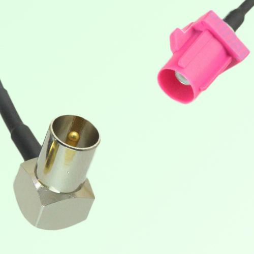 FAKRA SMB H 4003 violet Male Plug to DVB-T TV Male Plug RA Cable FAKRA SMB H 4003 violet Male Plug to DVB-T TV Male Plug RA Cable
