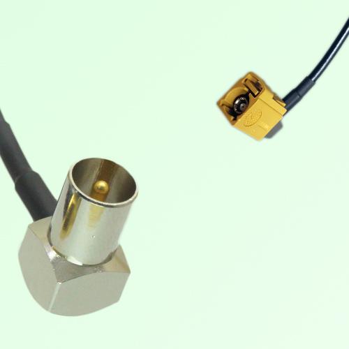 FAKRA SMB K 1027 curry Female Jack RA to DVB-T TV Male Plug RA Cable FAKRA SMB K 1027 curry Female Jack RA to DVB-T TV Male Plug RA Cable