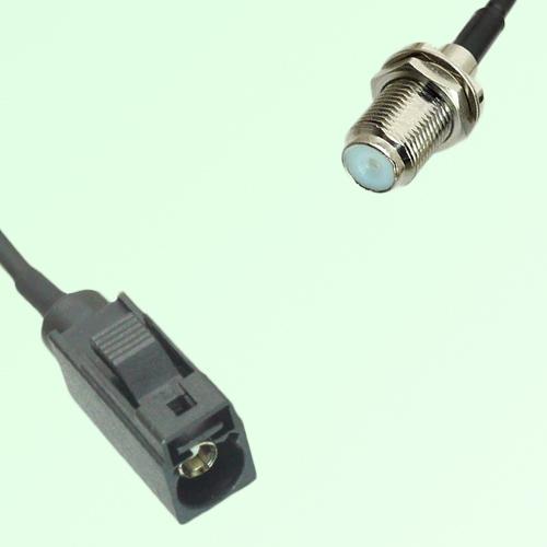 FAKRA SMB A 9005 black Female Jack to F Bulkhead Female Jack Cable FAKRA SMB A 9005 black Female Jack to F Bulkhead Female Jack Cable