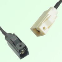 FAKRA SMB A 9005 black Female Jack to B 9001 white Female Jack Cable