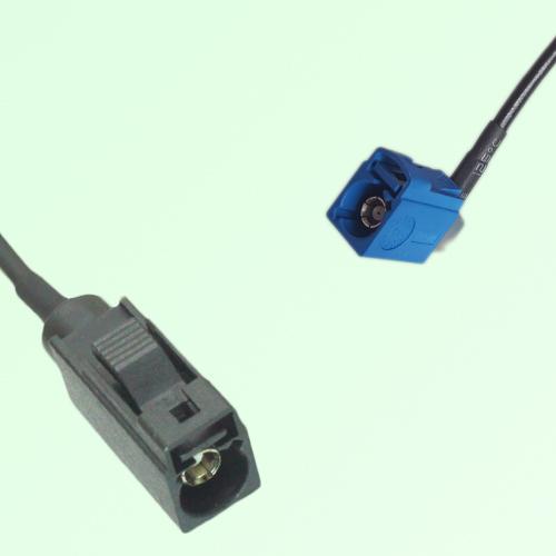 FAKRA SMB A 9005 black Female Jack to C 5005 blue Female Jack RA Cable