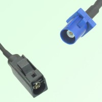FAKRA SMB A 9005 black Female Jack to C 5005 blue Male Plug Cable