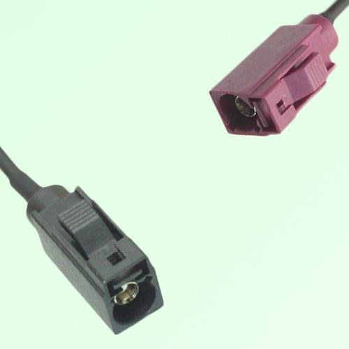 FAKRA SMB A 9005 black Female Jack to D 4004 bordeaux Female Cable FAKRA SMB A 9005 black Female Jack to D 4004 bordeaux Female Cable