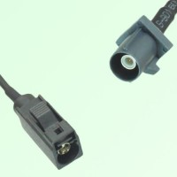 FAKRA SMB A 9005 black Female Jack to G 7031 grey Male Plug Cable