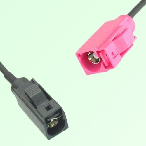 FAKRA SMB A 9005 black Female Jack to H 4003 violet Female Jack Cable
