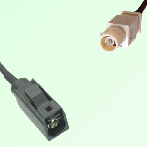 FAKRA SMB A 9005 black Female Jack to I 1001 beige Male Plug Cable