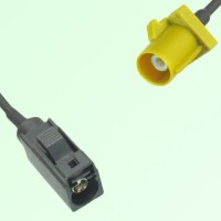 FAKRA SMB A 9005 black Female Jack to K 1027 Curry Male Plug Cable