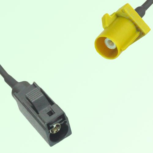 FAKRA SMB A 9005 black Female Jack to K 1027 Curry Male Plug Cable FAKRA SMB A 9005 black Female Jack to K 1027 Curry Male Plug Cable