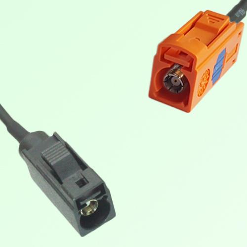 FAKRA SMB A 9005 black Female to M 2003 pastel orange Female Cable FAKRA SMB A 9005 black Female to M 2003 pastel orange Female Cable