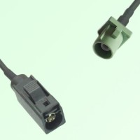 FAKRA SMB A 9005 black Female Jack to N 6019 pastel green Male Cable