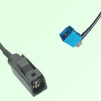 FAKRA SMB A 9005 black Female to Z 5021 Water Blue Female RA Cable