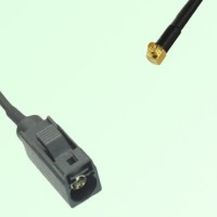 FAKRA SMB A 9005 black Female Jack to MMCX Male Plug Right Angle Cable FAKRA SMB A 9005 black Female Jack to MMCX Male Plug Right Angle Cable
