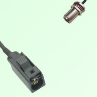 FAKRA SMB A 9005 black Female Jack to N Bulkhead Female Jack Cable FAKRA SMB A 9005 black Female Jack to N Bulkhead Female Jack Cable