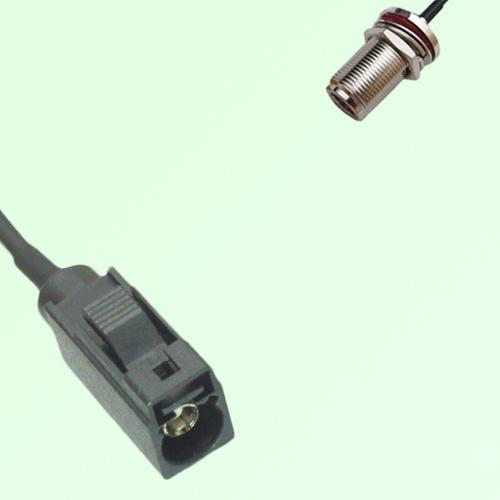 FAKRA SMB A 9005 black Female Jack to N Bulkhead Female Jack Cable FAKRA SMB A 9005 black Female Jack to N Bulkhead Female Jack Cable