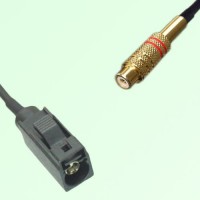 FAKRA SMB A 9005 black Female Jack to RCA Female Jack Cable FAKRA SMB A 9005 black Female Jack to RCA Female Jack Cable