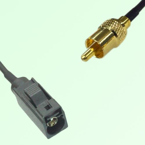 FAKRA SMB A 9005 black Female Jack to RCA Male Plug Cable FAKRA SMB A 9005 black Female Jack to RCA Male Plug Cable