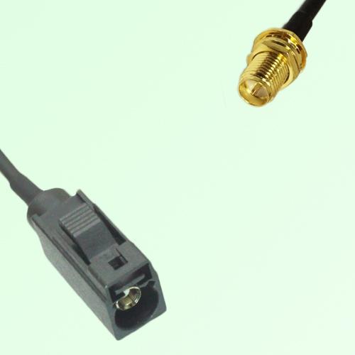 FAKRA SMB A 9005 black Female Jack to RP SMA Bulkhead Female Cable FAKRA SMB A 9005 black Female Jack to RP SMA Bulkhead Female Cable
