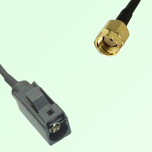 FAKRA SMB A 9005 black Female Jack to RP SMA Male Plug Cable