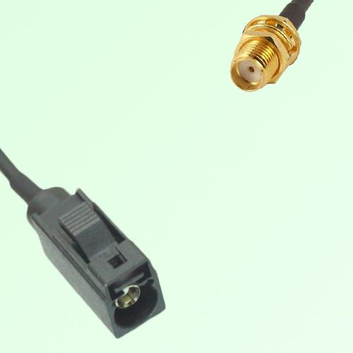 FAKRA SMB A 9005 black Female Jack to SMA Bulkhead Female Jack Cable