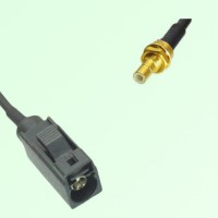 FAKRA SMB A 9005 black Female Jack to SMB Bulkhead Male Plug Cable FAKRA SMB A 9005 black Female Jack to SMB Bulkhead Male Plug Cable