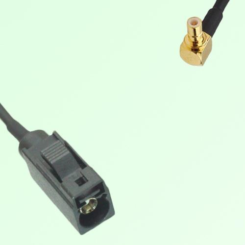 FAKRA SMB A 9005 black Female Jack to SMB Male Plug Right Angle Cable
