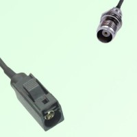 FAKRA SMB A 9005 black Female to TNC Front Mount Bulkhead Female Cable FAKRA SMB A 9005 black Female to TNC Front Mount Bulkhead Female Cable