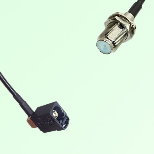 FAKRA SMB A 9005 black Female Jack RA to F Bulkhead Female Jack Cable FAKRA SMB A 9005 black Female Jack RA to F Bulkhead Female Jack Cable