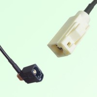 FAKRA SMB A 9005 black Female Jack RA to B 9001 white Female Cable