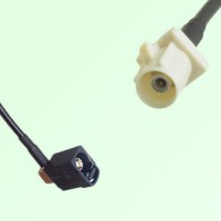 FAKRA SMB A 9005 black Female Jack RA to B 9001 white Male Plug Cable