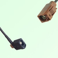 FAKRA SMB A 9005 black Female Jack RA to F 8011 brown Female Cable