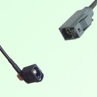 FAKRA SMB A 9005 black Female Jack RA to G 7031 grey Female Jack Cable