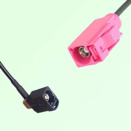 FAKRA SMB A 9005 black Female Jack RA to H 4003 violet Female Cable FAKRA SMB A 9005 black Female Jack RA to H 4003 violet Female Cable