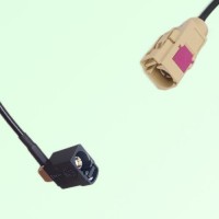 FAKRA SMB A 9005 black Female Jack RA to I 1001 beige Female Cable