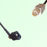 FAKRA SMB A 9005 black Female Jack RA to I 1001 beige Male Plug Cable