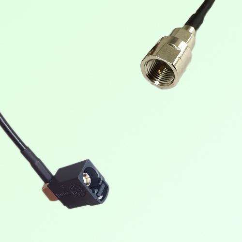 FAKRA SMB A 9005 black Female Jack Right Angle to FME Male Plug Cable