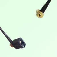FAKRA SMB A 9005 black Female Jack RA to MCX Male Plug RA Cable