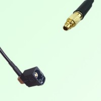 FAKRA SMB A 9005 black Female Jack Right Angle to MMCX Male Plug Cable