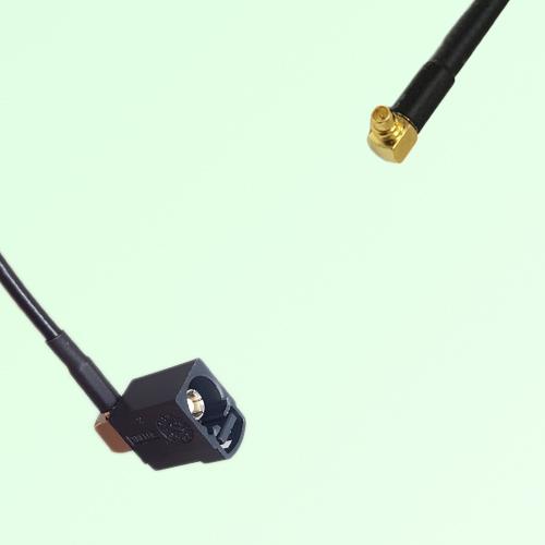 FAKRA SMB A 9005 black Female Jack RA to MMCX Male Plug RA Cable