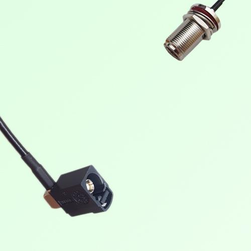 FAKRA SMB A 9005 black Female Jack RA to N Bulkhead Female Jack Cable FAKRA SMB A 9005 black Female Jack RA to N Bulkhead Female Jack Cable