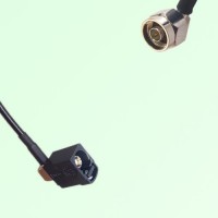 FAKRA SMB A 9005 black Female Jack RA to N Male Plug RA Cable FAKRA SMB A 9005 black Female Jack RA to N Male Plug RA Cable