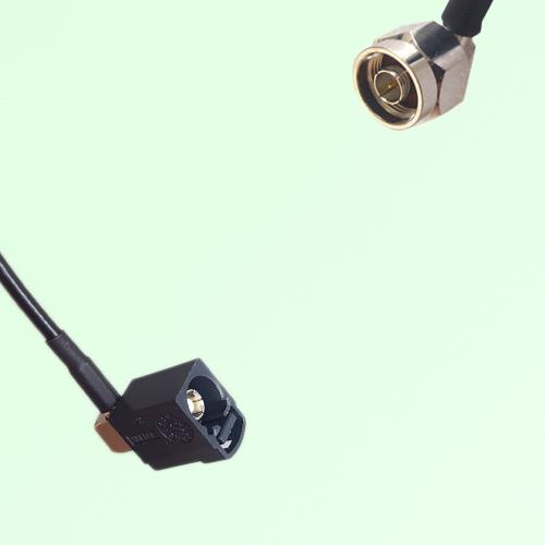 FAKRA SMB A 9005 black Female Jack RA to N Male Plug RA Cable FAKRA SMB A 9005 black Female Jack RA to N Male Plug RA Cable