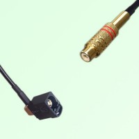 FAKRA SMB A 9005 black Female Jack RA to RCA Female Jack Cable FAKRA SMB A 9005 black Female Jack RA to RCA Female Jack Cable